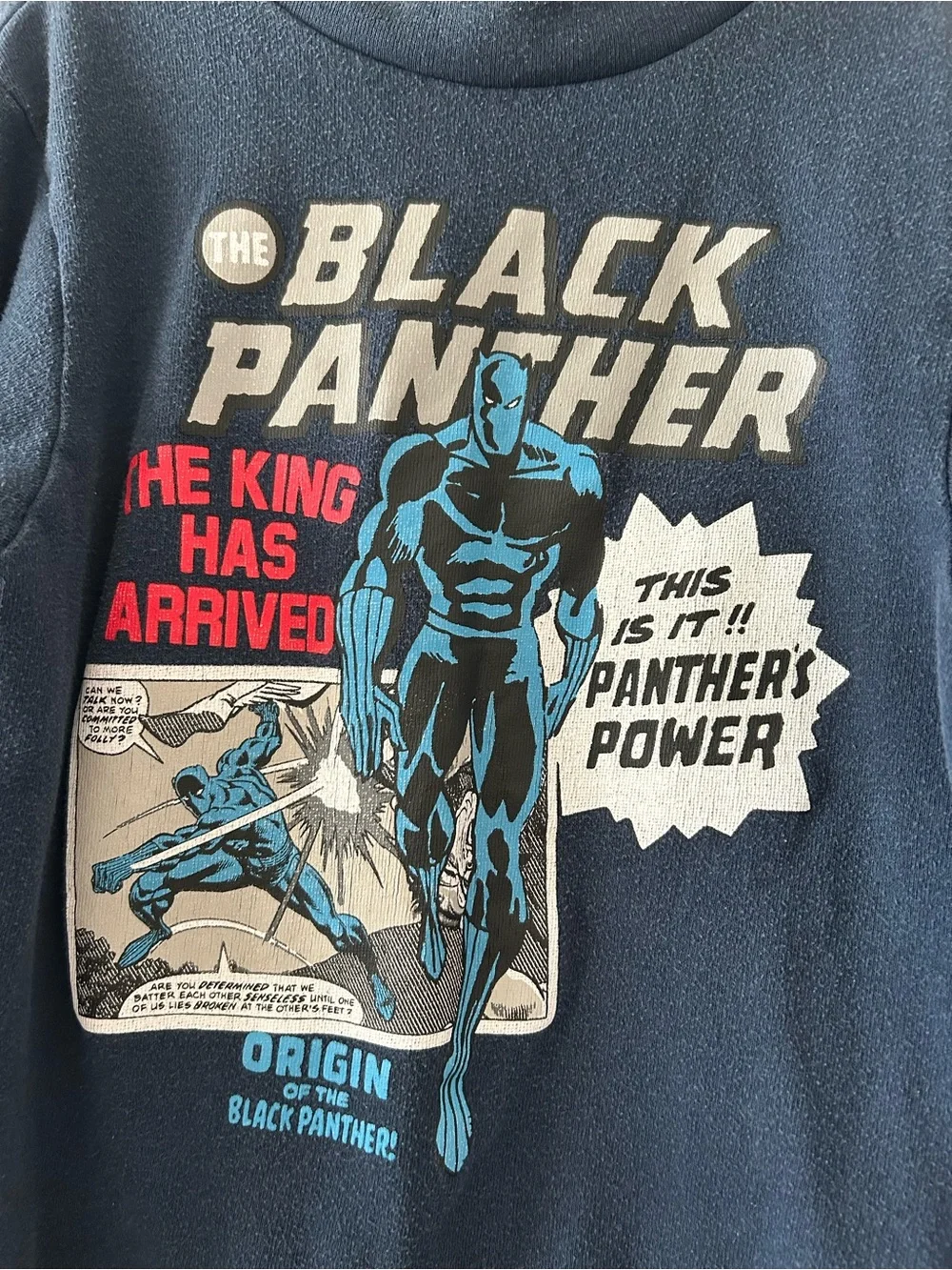 Black Panther Graphic sweatshirt Long-Sleeve Top - Navy